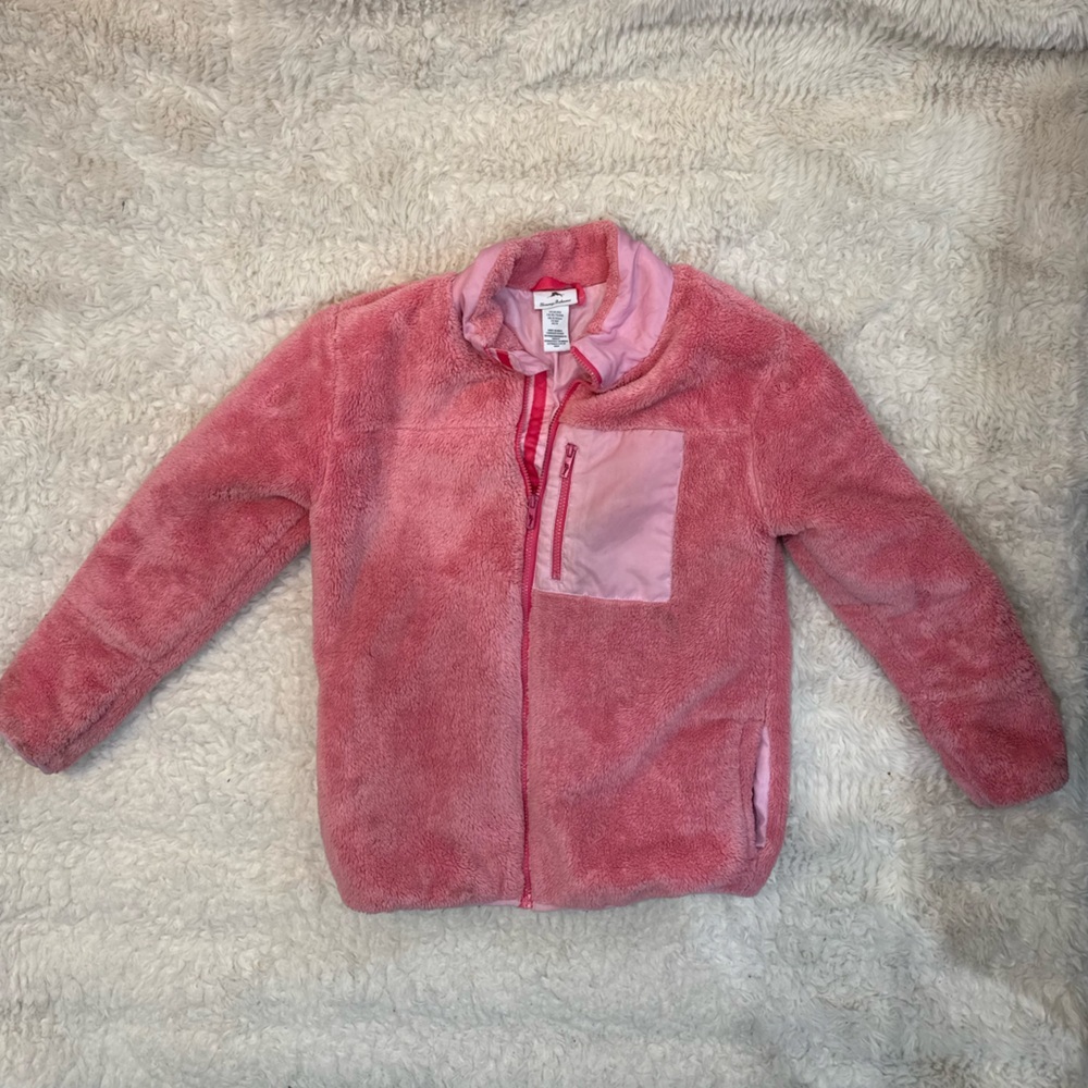 Tommy Bahama Pink Plush Fleece Jacket